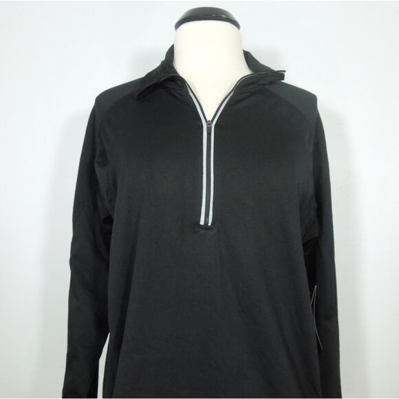 JOCKEY Top L LARGE Sport Mens Quarter Zip Athletic Fit - Picture 2 of 9